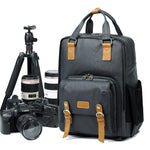 Casual Waterproof Canvas Camera Backpack