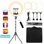 22 inch (55cm) Ring Light Kit 60W Bluetooth Control LED Ring Light Illumination with Tripod Dimmable for video Blog Portrait