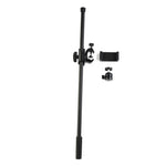 Metal Microphone Stand Adjustable Boom Arm Stands Heavy Duty Mic Clip Phone Holder Extension Bracket 55CM