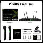 X-DUOMIC M100MAX wireless microphone system dynamic multi-function color screen with equalization and reverberation 200 meters