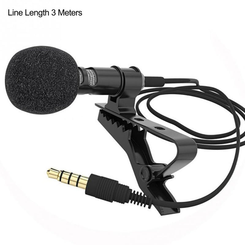 3.5mm Clip Tie Collar Microphone