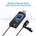 Clip-on Cardioid Condenser USB Microphone