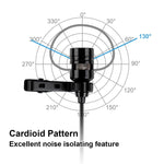 Clip-on Cardioid Condenser USB Microphone