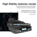 Professional UHF 2 Channels Karaoke Mic